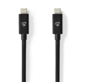 Nedis USB4 Gen 2x2 čierna (CCGL66020BK20) / Kábel USB-C - USB-C / 240 W / 8K 60Hz / 20 Gbps / 2 m (CCGL66020BK20)