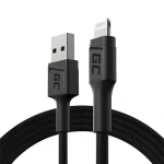 Green Cell GC PowerStream KABGC21 / Dátový kábel / USB-A - Lightning / Rýchlonabíjanie Apple 2.4 A / 1,2 m (KABGC21)