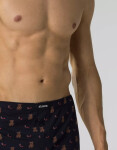 Boxerky Atlantic 2GMB-008 A'2 S-2XL námořnická modř-červená S