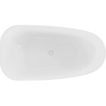 MEXEN/S - Giada voľne stojaca vaňa 170 x 90, biela lesk, sifón a prepad biela 52741709000-20