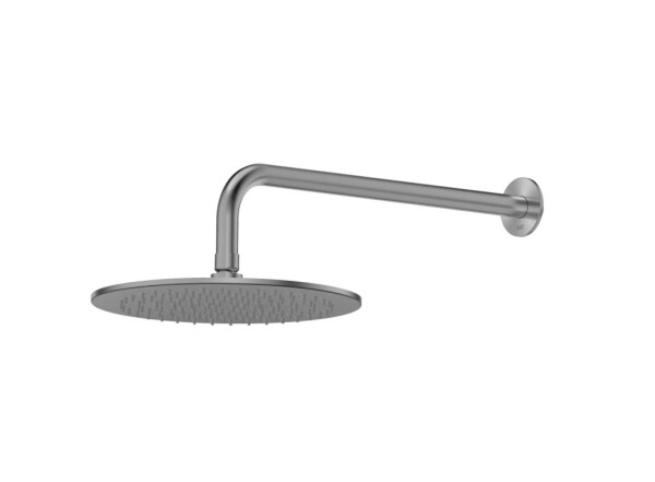 Hlavová sprcha SAT Aurum vrátane sprchového ramena brúsený gun metal SATBSHSBGMSET SATBSHSBGMSET