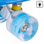 MalPlay Svietiaci skateboard čierny LED RGB KOLIESKA