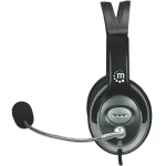 Manhattan Stereo Classic čierna / Headset / mikrofón / 3,5 mm jack / 32 Ohm / 2,5 m kábel (175555)