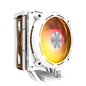 DarkFlash E400 biela / Chladič CPU / 1x 120 mm / ARGB podsvietenie / 800-2000 RPM / 37 dB / Intel + AMD (E400 White)