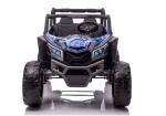 Mamido Detské elektrické auto Buggy UTV-MX 4x4 LCD MP4 Spider lakované modré
