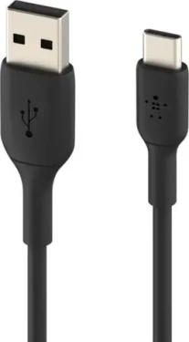 BELKIN CAB001bt0MBK kábel USB-A na USB-C čierna / 15cm (CAB001bt0MBK)