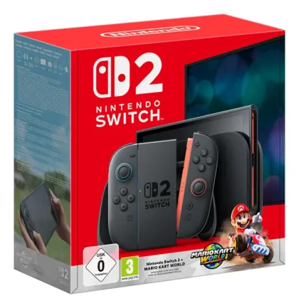 Nintendo Switch 2 + Mario Kart WORLD / Herná konzola / 7,9" LCD / 256 GB / Wi-Fi 6 / Bluetooth (045496321529)