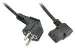 Lindy čierna / Napájací kábel / Schuko - IEC 320 C13 / uhlový / 5 m (30309)
