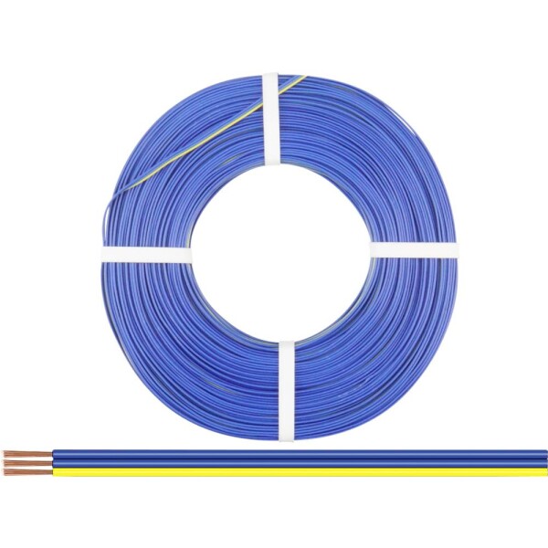Donau Elektronik 318-223-25 opletenie / lanko 3 x 0.14 mm² + 3 x 0.14 mm² modrá, modrá, žltá 25 m; 318-223-25