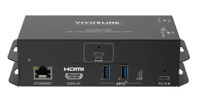 VivoLink USB-C hub s HDMI výstupom / Adaptér / HDMI 4K 60Hz / USB-C / Kov (VLUSBCHUB4)