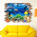 Veselá Stena Samolepka Roztomilé delfíny Veľkosť: 88 x 58 cm