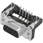 HARTING 09663527613 D-SUB zásuvková lišta 90 ° Pólov: 25 spájkovaný konektor 1 ks; 09663527613