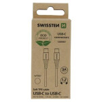 SWISSTEN dátový kábel USB-C - USB-C 1.2m biela (ECO BALENIE) (71506301ECO)