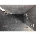 MEXEN/S - Lunar L Sprchová zástena WALK-IN pravá 50 x 200, transparent 8 mm, biela 830L-050-000-20-00-P