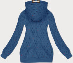 Svetlomodrá vzorovaná dámska mikina (2304) odstíny modré XXL (44)