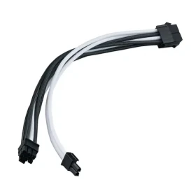 Silverstone PP07E-PCIBW Adaptér 8-Pin-PCIe na 6+2-Pin-PCIe 250mm - čierno-biela (SST-PP07E-PCIBW)