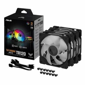 Asus TUF GAMING TR120 ARGB (3ks) čierna / 120mm / Hydraulic bearing / 2000 RPM / 77.4 CFM / 29 dB (90DA0090-B09020)