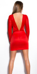 Sexy KouCla minidress with transparent cut-outs red