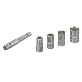 Wolfcraft sada nástavcov pre nástrčný kľúč, 1/4 (6,3 mm), 5-dielna, 2413000; 2413000