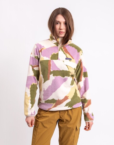 Patagonia W's LW Synch Snap-T P/O Sunshine: Natural L