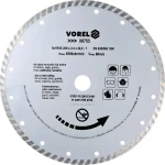 Vorel Kotúč diamantový rezný turbo 230x22,2x2,4 mm / Mokré aj suché rezanie / max. 6500 ot/min (TO-08755)