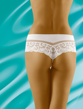 Tanga model 17566600 White L - Wol-Bar