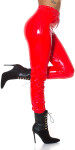 Sexi latexové nohavice red S