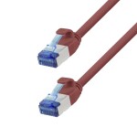 LogiLink CP5114S RJ45 sieťové káble, prepojovacie káble CAT 6A S/FTP 20.00 m červená samozhášavý, bez halogénov 1 ks; CP5114S