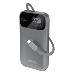 Dudao K31 10000mAh sivá / Powerbanka / so vstavaným káblom / 22.5W (195943)