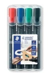 Staedtler Lumocolor permanent / Popisovač / sada 4 ks / 4 farby / 2 mm / vodeodolný (352 WP4)