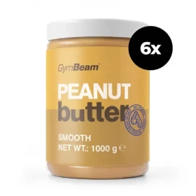 Arašidové maslo - GymBeam (jemné, 6 x 1000 g) (5951-15-6x1000g-smooth)