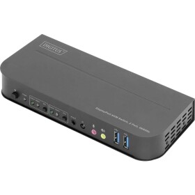 Digitus DS-12850 2 + 2 port prepínač KVM DisplayPort, HDMI diaľkové ovládanie, klávesnica 3840 x 2160 Pixel; DS-12850