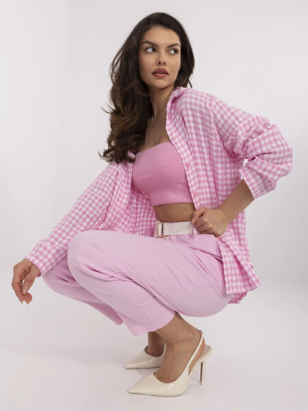 Nohavice DHJ SP 8830.77 svetloružové jedna velikost