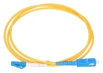Extralink LC/UPC-SC/UPC žltý / Patchcord / Jednomódový / Simplex / G652D / 0,5 m