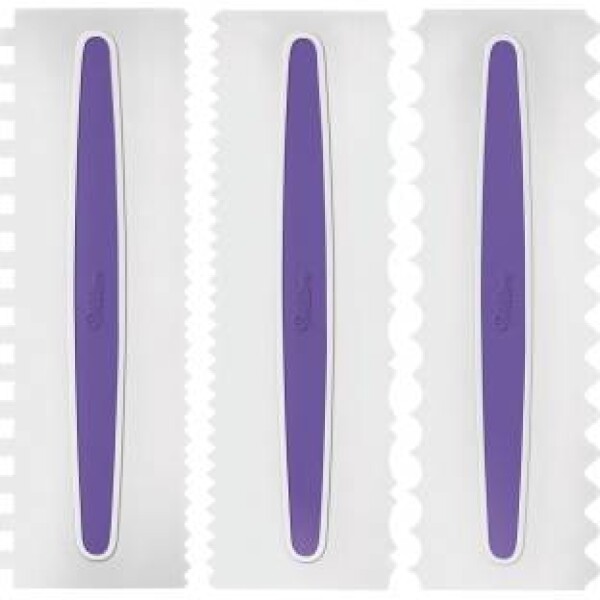 3 ks Icing Comb cukrářské stěrky 22,8 x 7,6 cm - Wilton - Wilton