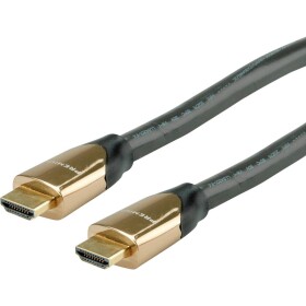 Roline HDMI prepojovací kábel Zástrčka HDMI-A, Zástrčka HDMI-A 9.00 m čierna 11.04.5806 4K UHD, dvojžilový tienený HDMI kábel; 11.04.5806