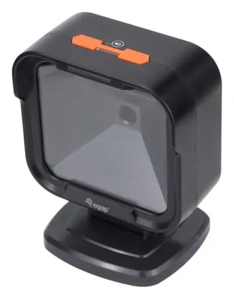 Equip Omni 2D stolný snímač čiarových kódov čierna / Snímač čiarových kódov / USB / 1MP / IP54 / všesmerový (351028)