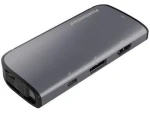 PremiumCord MST adaptér USB-C na HDMI + VGA + DP + PD / Adaptér / HDMI 1.4 / DisplayPort 1.2 / PD 3.0 (8592220019525)