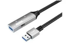 PremiumCord aktívny predlžovací kábel USB 3.2 5m / Predlžovací kábel / A/MA/F / 5Gbps / hliníkové konektory (ku3rep5al)