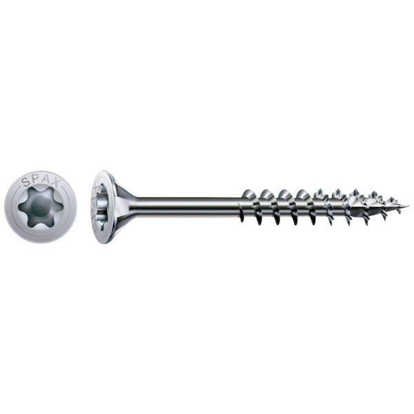 SPAX SPAX Seko-T-Tg 191010400603 skrutka do dreva 4 mm 60 mm Torx, vnútorná korunka šesťhranná ocel glavanizované zinkom 100 ks; 191010400603