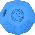 KIWI WALKER Gumová hračka Dodecaball Maxi modrá / Otvor na maškrty / 8 cm (RUB-251)