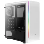 AeroCool Rift biela / PC skriňa / Midi Tower / ATX / bez zdroja / RGB / priehľadná bočnica (ACCM-PV13012.21)