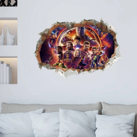 Veselá Stena Samolepka Avengers Infinity War
