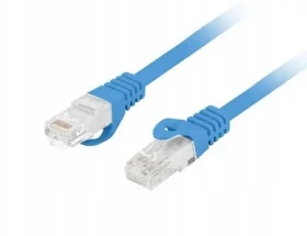 Lanberg Patch kábel CAT6 UTP 15 m modrá / Patch kábel / RJ45-RJ45 / LSZH / Fluke Passed (PCU6-10CU-1500-B)