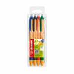 STABILO® pointball - 4 ks sada - modrá, čierna, červená, zelená (6030/4)