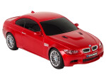 Mamido Elektrické autíčko R/C BMW M3 s diaľkovým ovládaním a svetlami, model 1:28, v červenej farbe