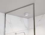 BESCO - Walk-in sprchovací kút ICON CHROM - Farba rámu - Chróm / Leštený hliník (ALU), Rozmer A - 120, Rozmer C - 200, Výplň - Číre bezpečnostné sklo - 8 mm BCICON12CC