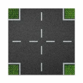 BRIXIES PLUS 225.007 Dizajnová podložka na stavanie - križovatka 25,5 x 25,5 cm