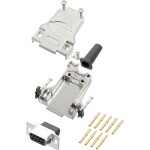 Encitech DTZF09-DBCS-K 6355-0048-11 sada D-SUB zásuvková lišta 180 ° Pólov: 9 krimpované 1 ks; 6355-0048-11