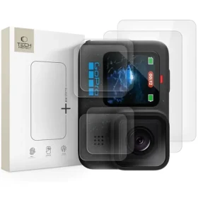 Tech-Protect Glass Fit+ pre GoPro Hero 9/10/11/12 transparentné / Ochranné sklo na objektív / Temperované sklo / 2 ks